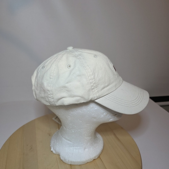 Vintage Apple Computers Embroidered Logo Hat NWT Strap Back Off White - Picture 2 of 7